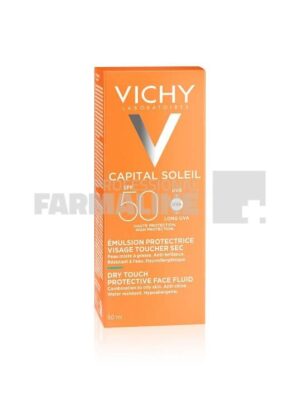 Vichy Capital Soleil Dry Touch Emulsie matifianta pentru fata SPF50 50 ml